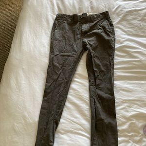 J Crew Charcoal Skinny Chinos 30x30